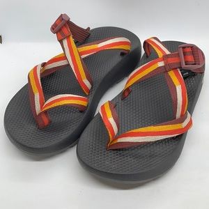Chaco Orange Stripe Sandals
